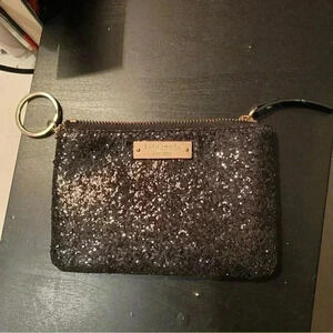 Kate Spade Black Sparkle Card Holder